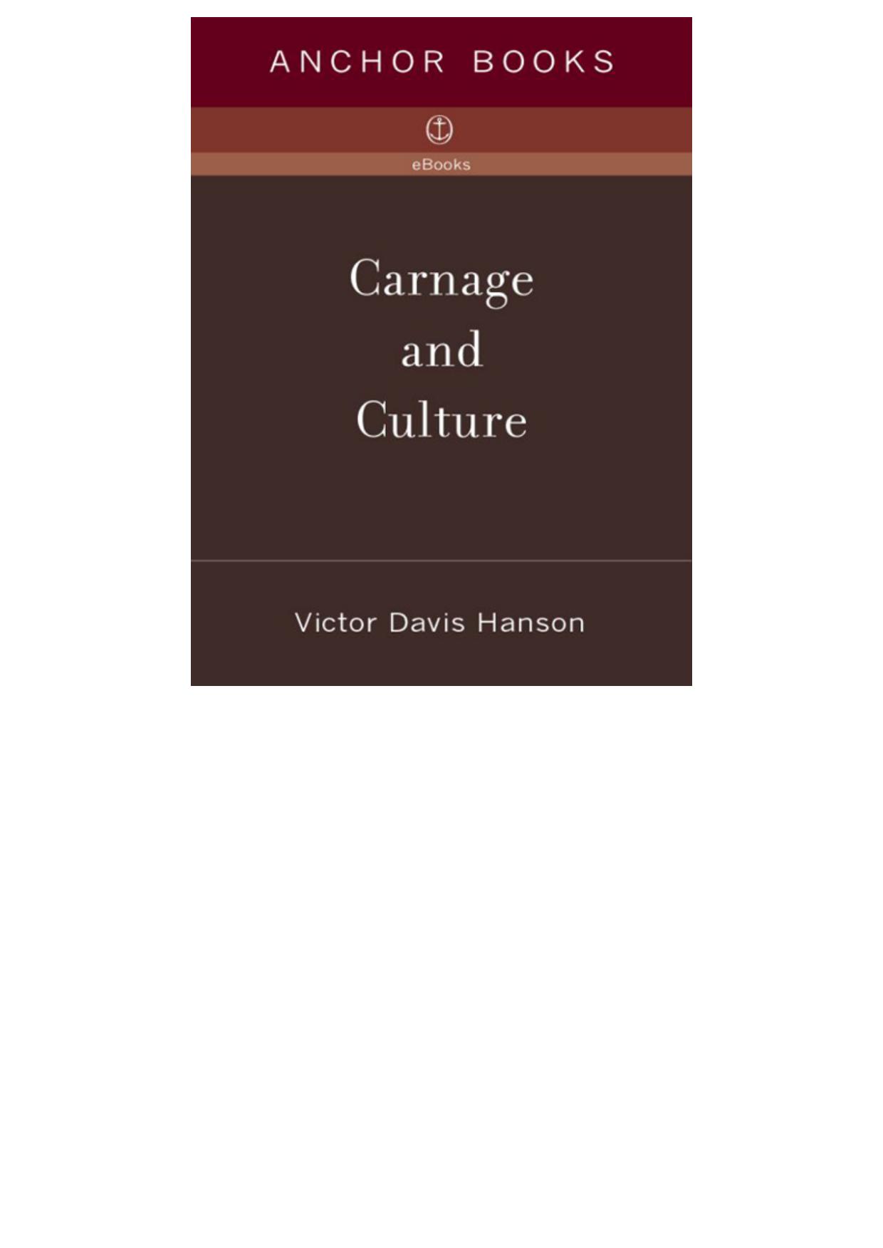 Carnage and Culture