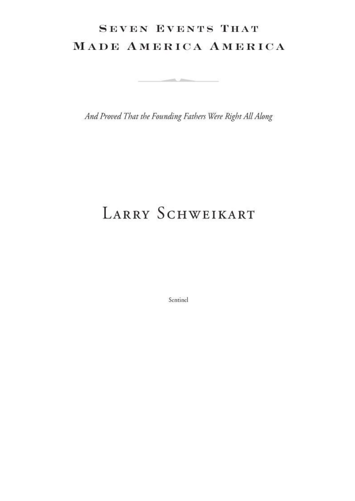 Seven Events That Made America America