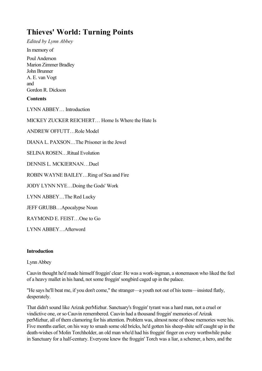 Lynn Abbey - Thieves World New Series 01