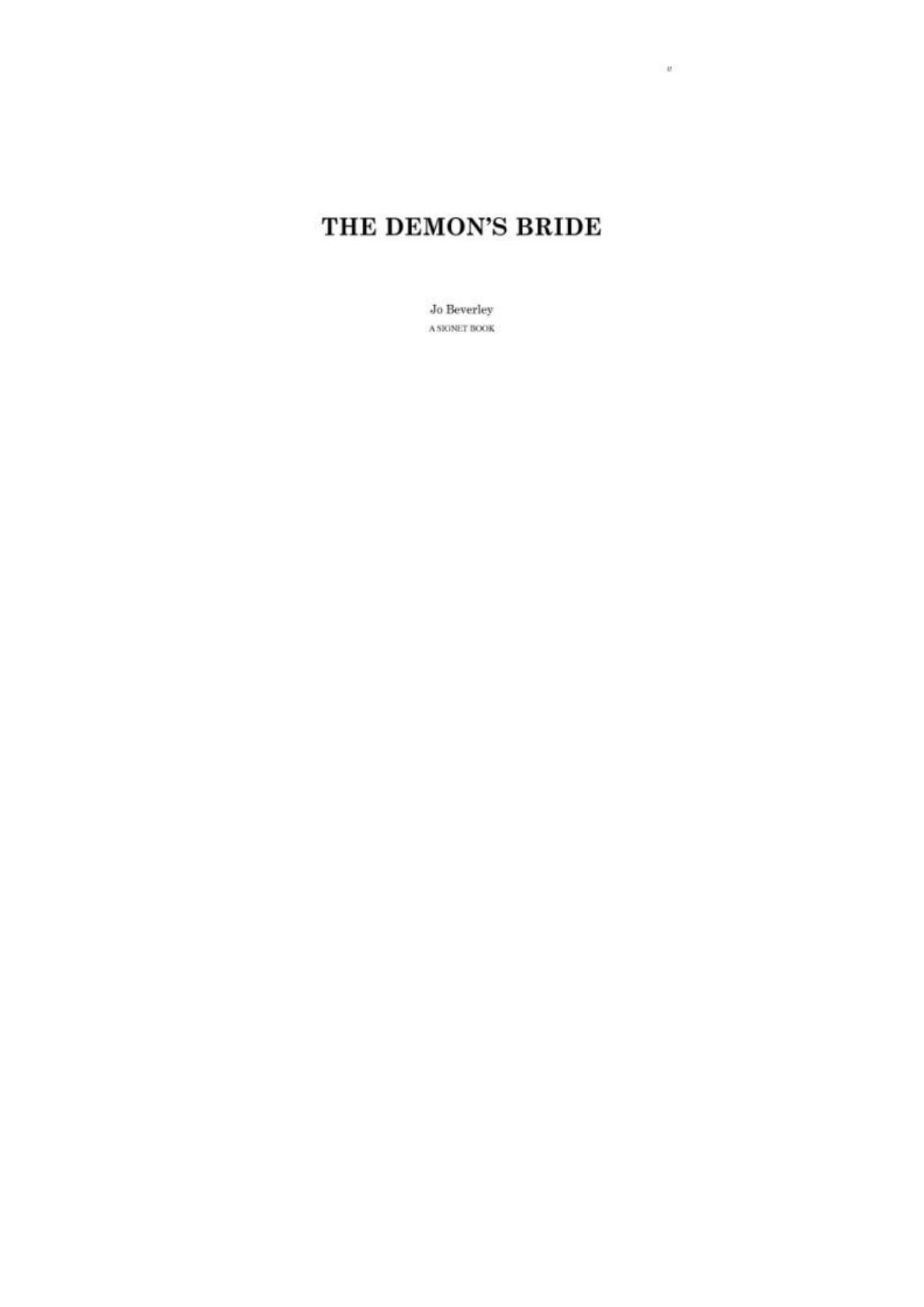 The Demon's Bride
