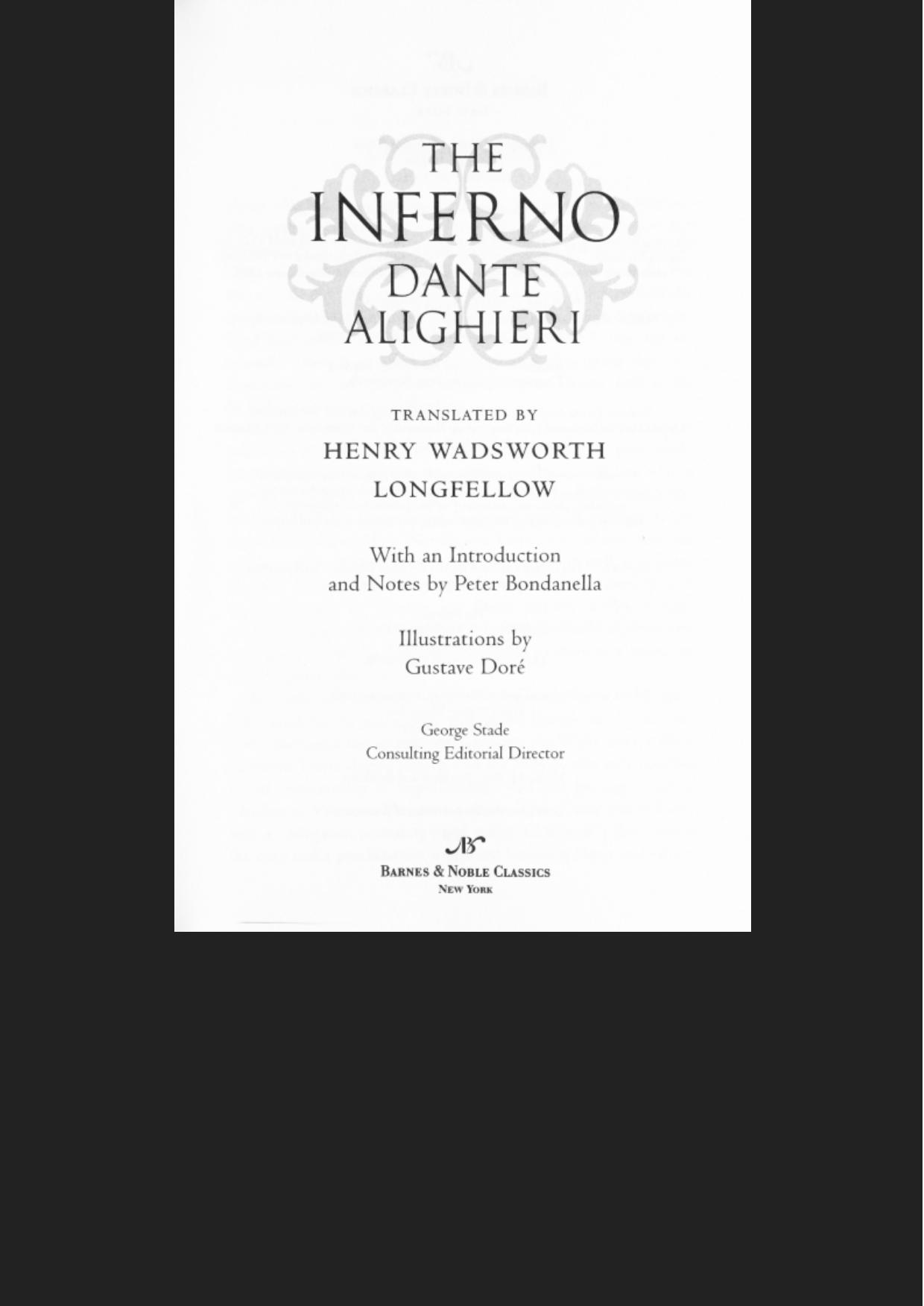 The Inferno (Barnes & Noble Classics Series)