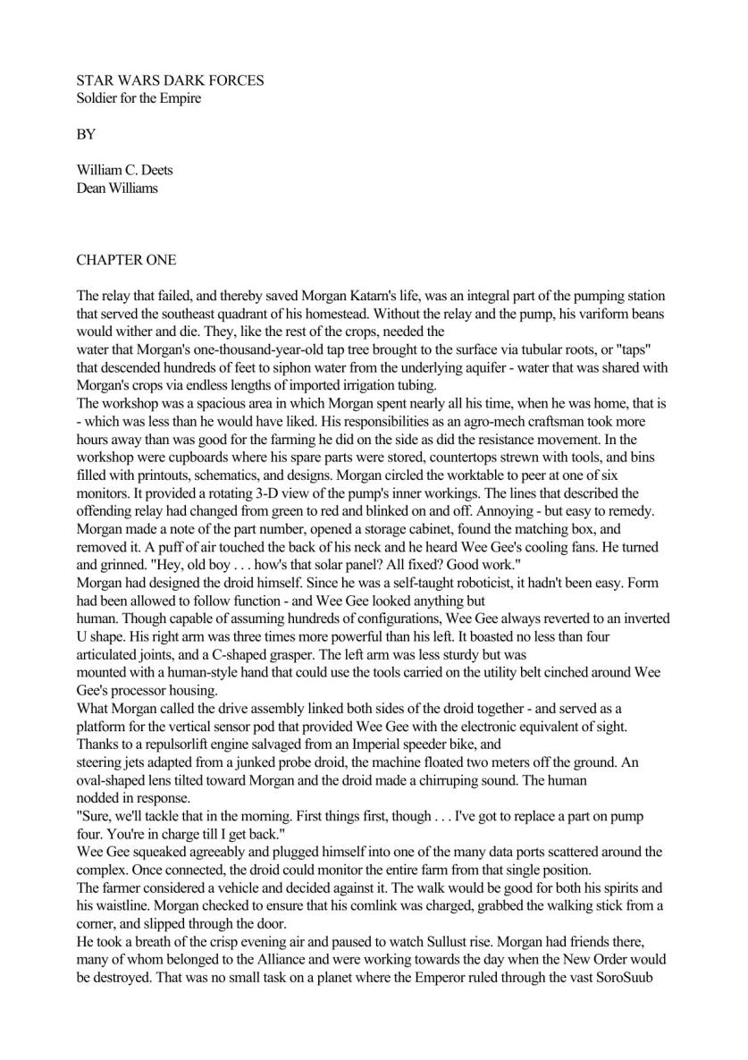 Soldier For The Empire (by William C Dietz & Dean Williams)