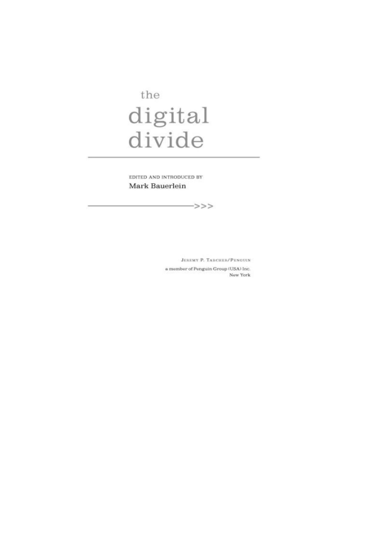 The Digital Divide