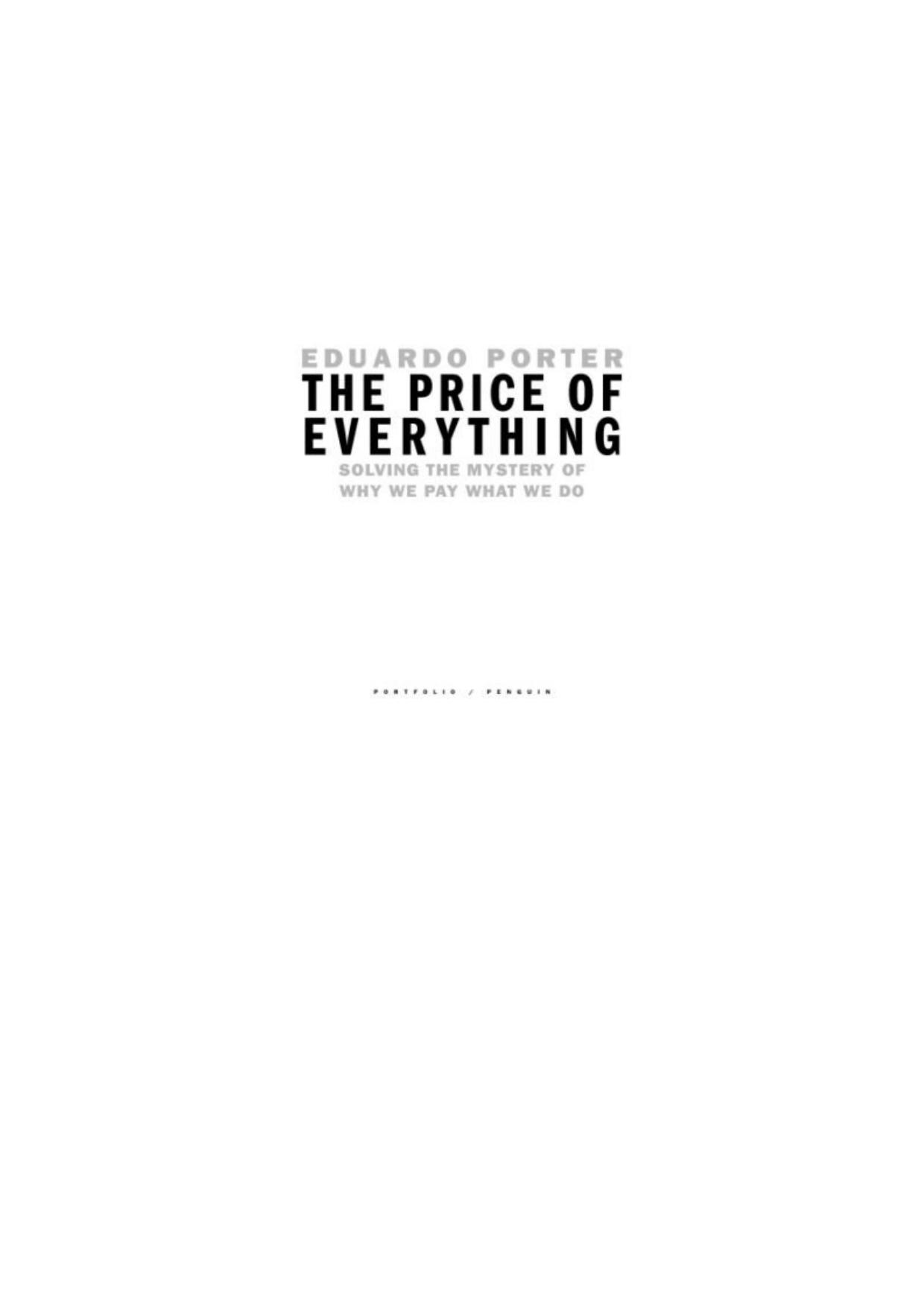 The Price of Everything