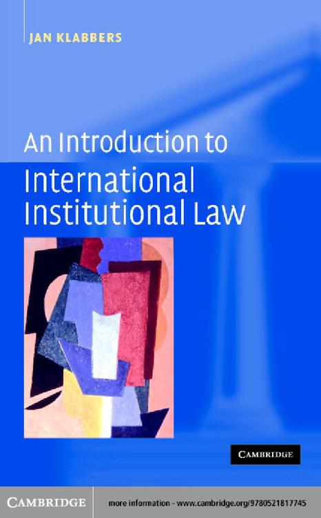 An introduction to international institutional law