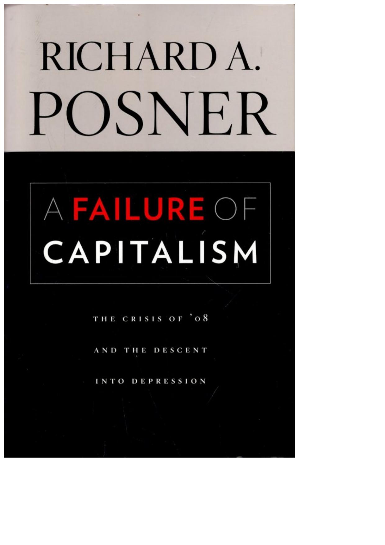 A failure of capitalism