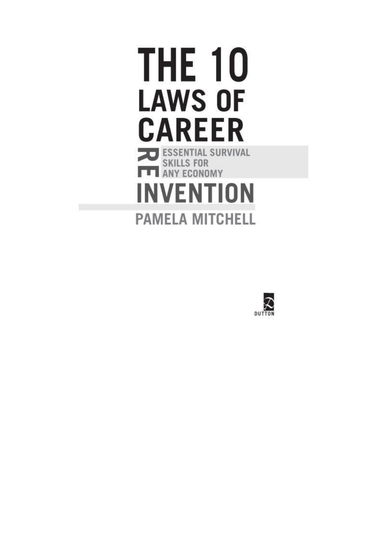 The 10 Laws of Career Reinvention