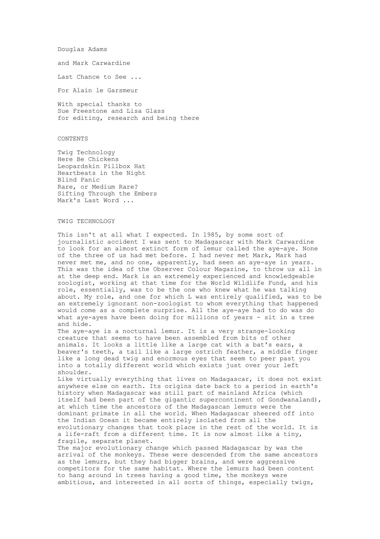 Adams, Douglas - Last Chance to