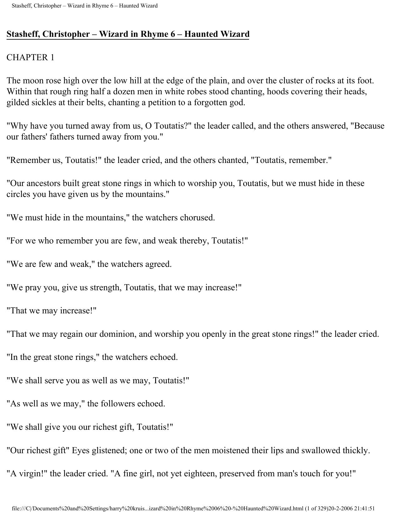 Stasheff, Christopher – Wizard in Rhyme 6 – Haunted Wizard