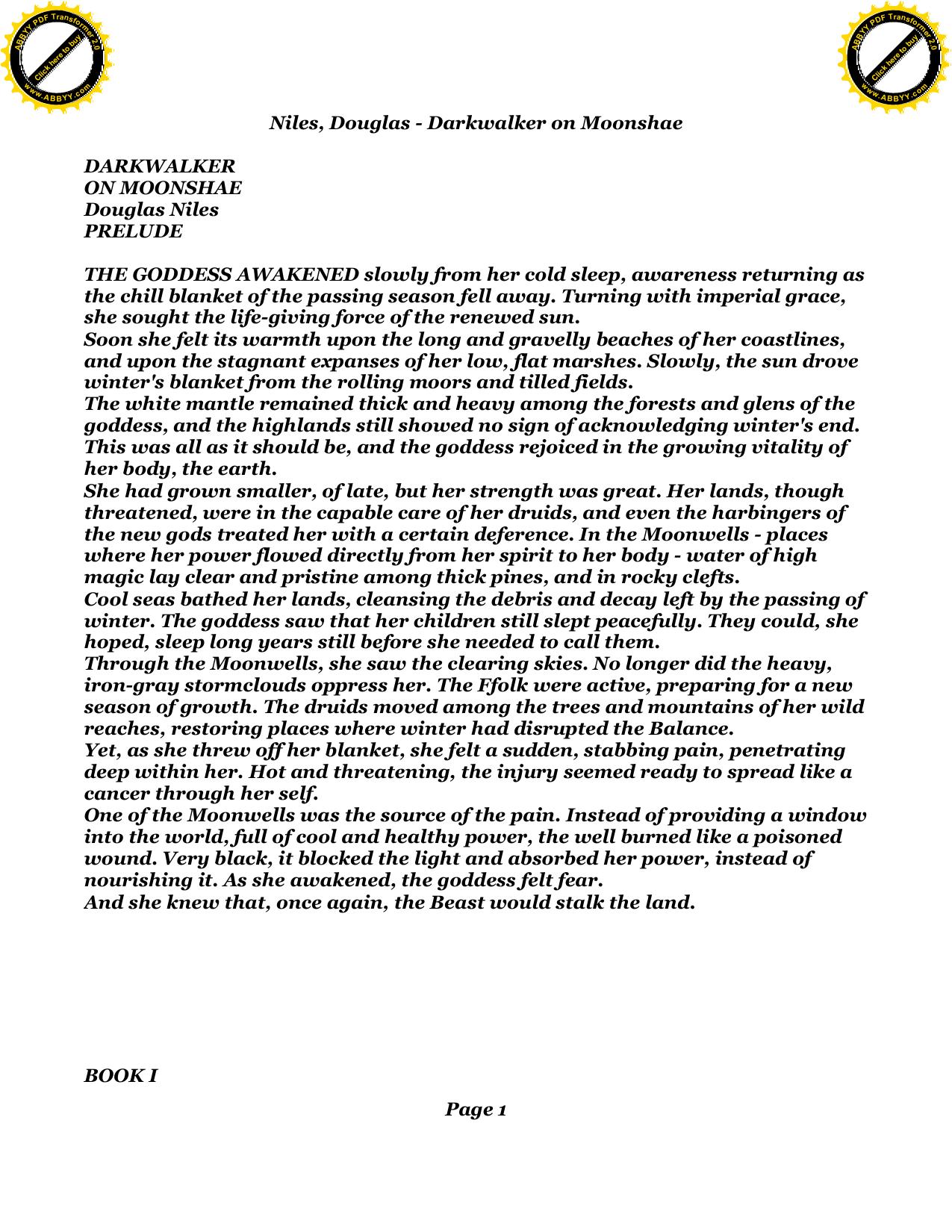 Darkwalker on Moonshae