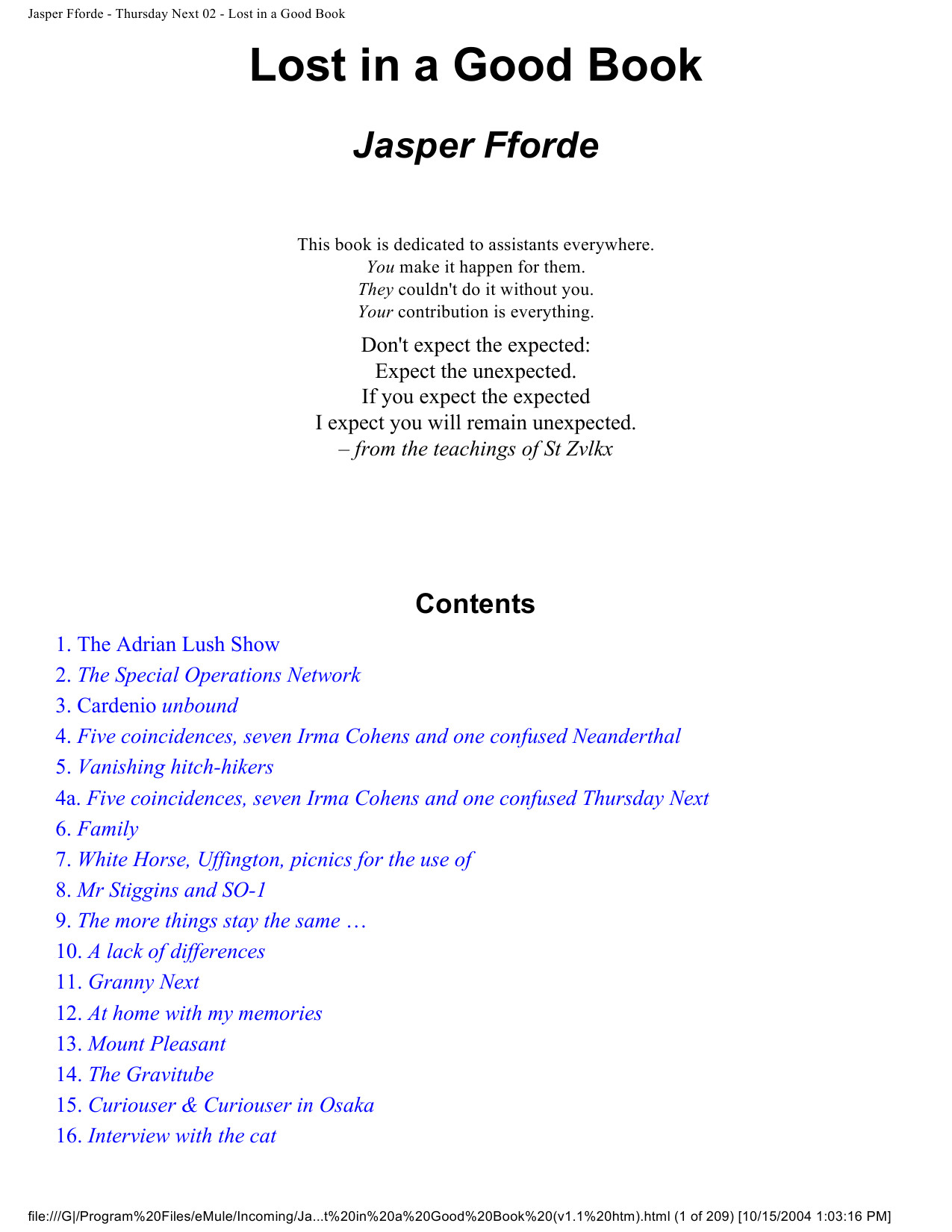 Jasper Fforde - Thursday Next 02 - Lost in a Good Book