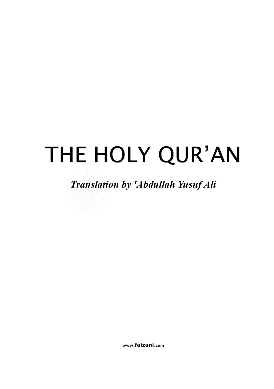 Holy Quran